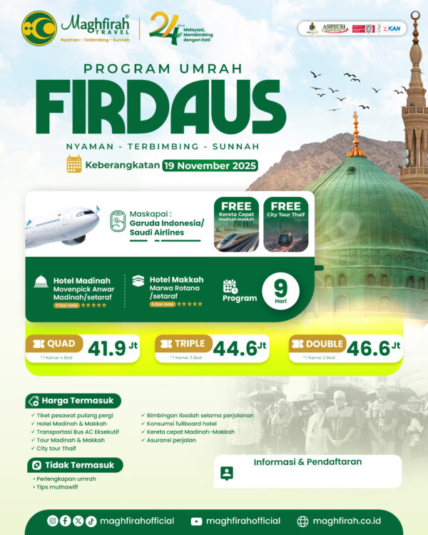 Umrah Firdaus 1446 H (19 November 2025)
